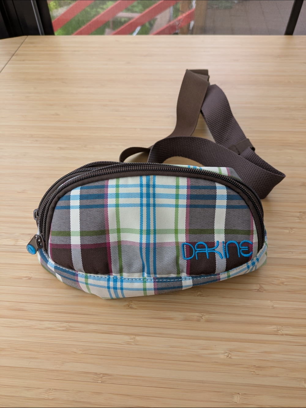 Dakine Brown Plaid Waist Pack/Hip Bag